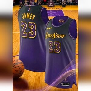 Nike Lakers LeBron James 24/25 City Edition Swingman Jersey